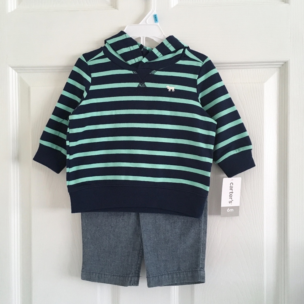Carter's Striped Hoodie and Pant Set
